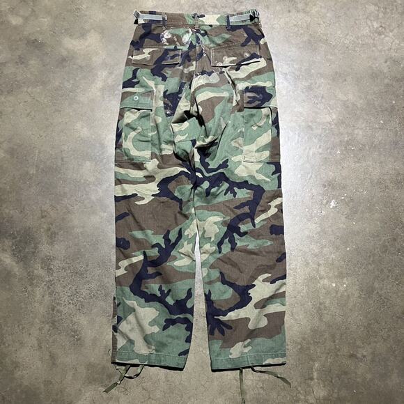 Vintage 80s US Army Camo Grunge Cargo Pants 30x32 - Picture 3 of 5